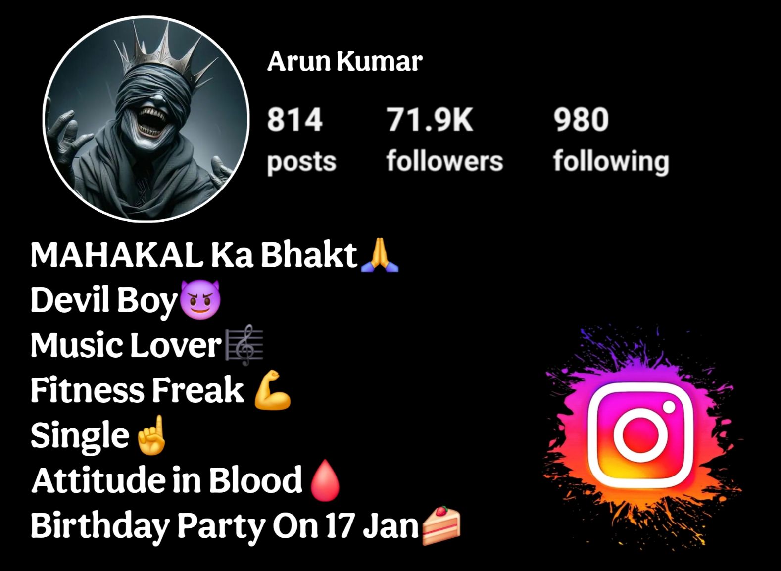 Devil Bio For Instagram