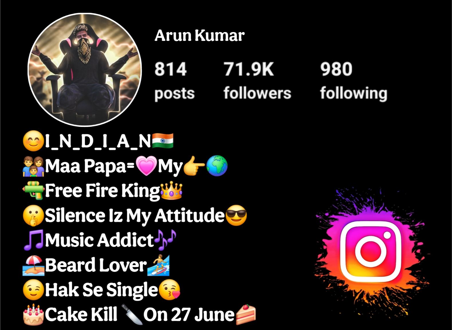 Free Fire Bio For Instagram