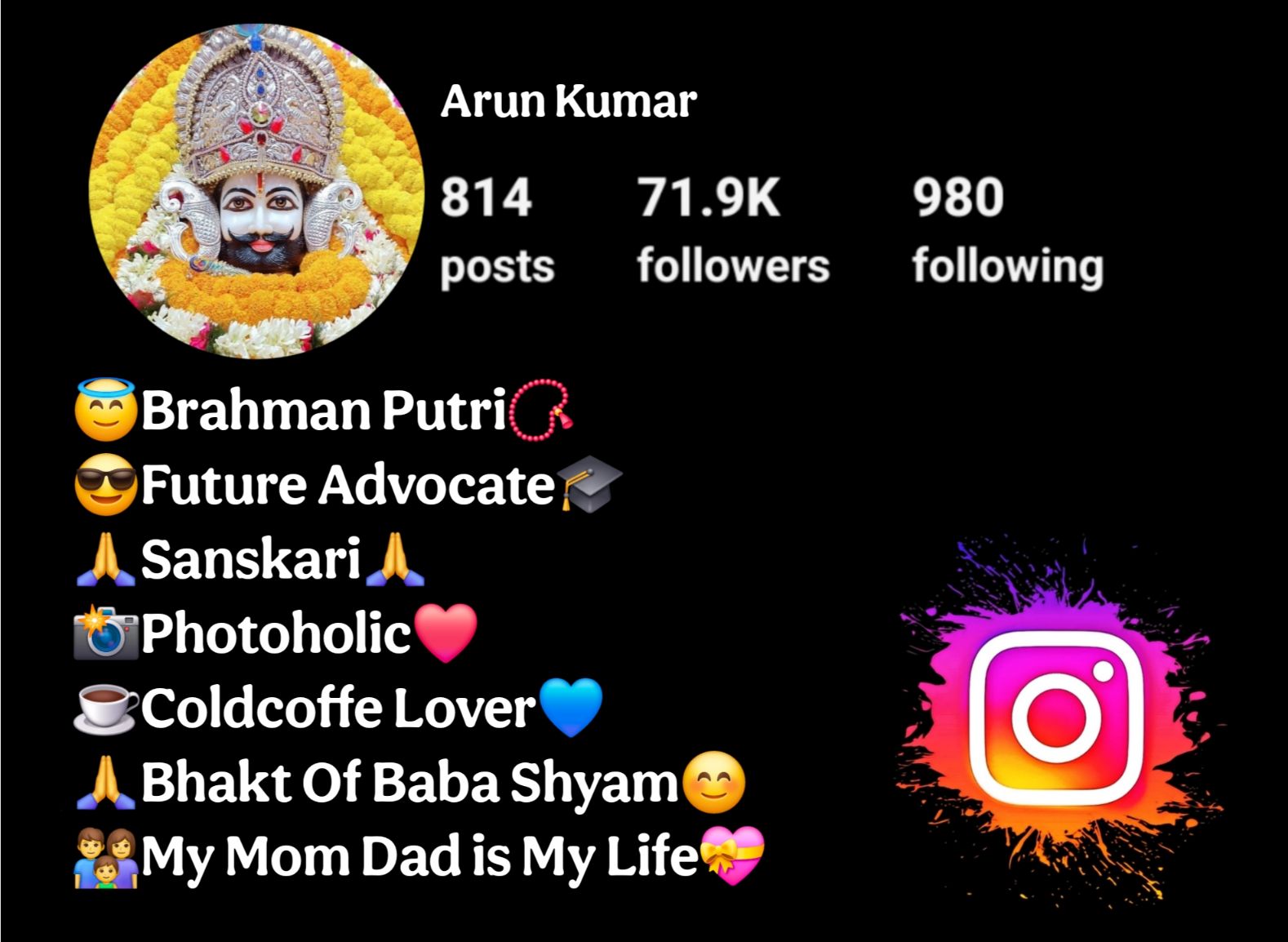 Khatu Shyam Ji Bio For Instagram