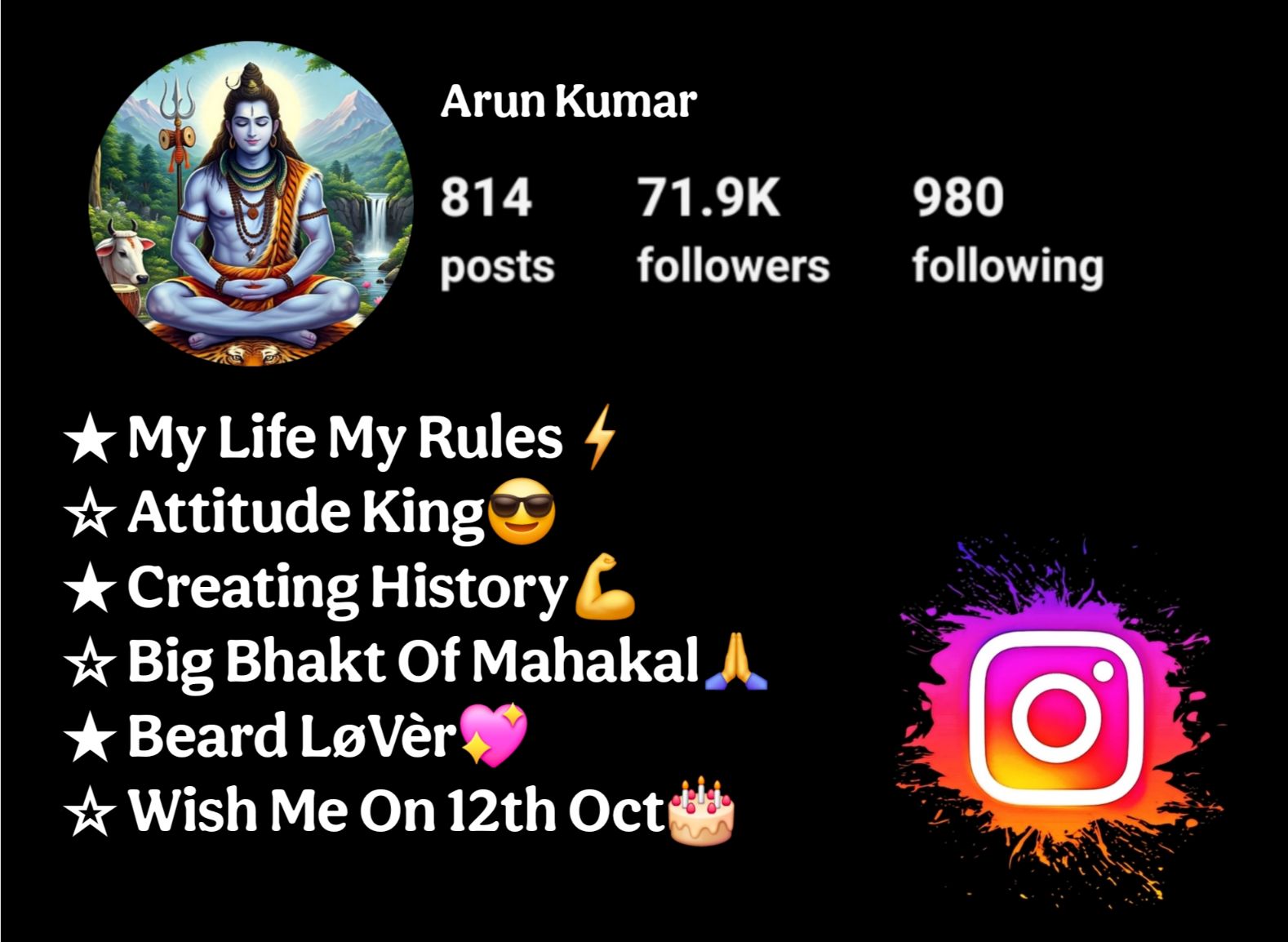 Mahakal Bio For Instagram