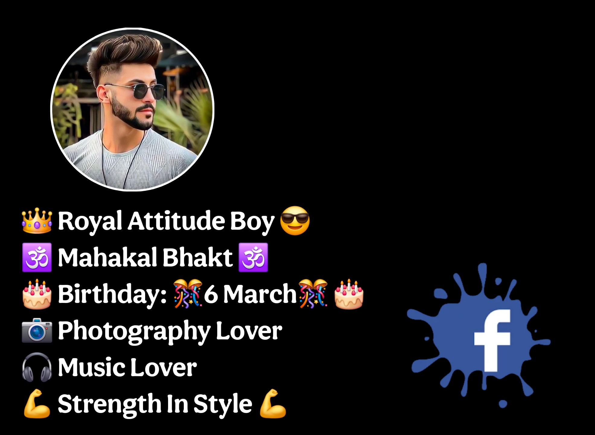 Facebook Bio For Boys