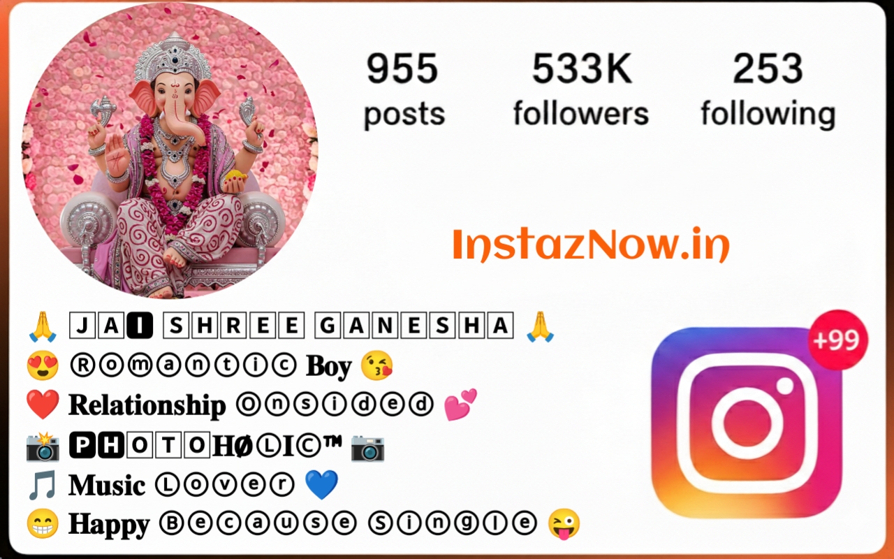 Ganpati Bappa Bio For Instagram