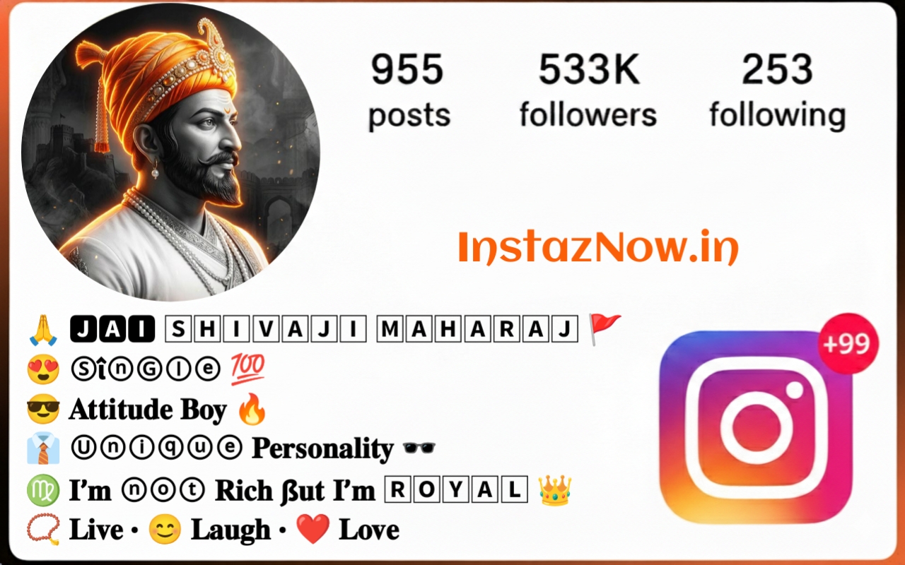 Instagram Bio For Shivaji Maharaj