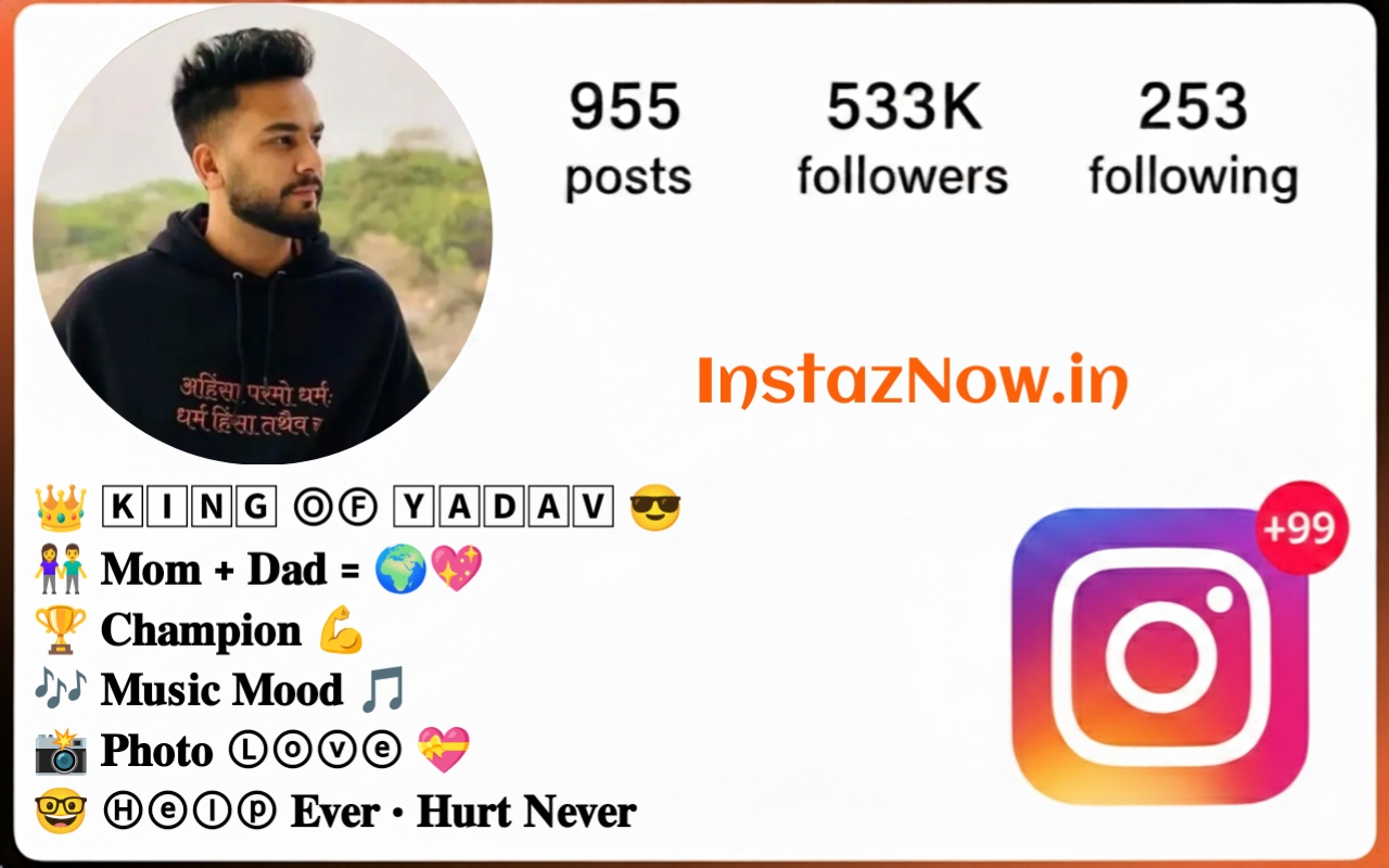 Yadav Bio For Instagram